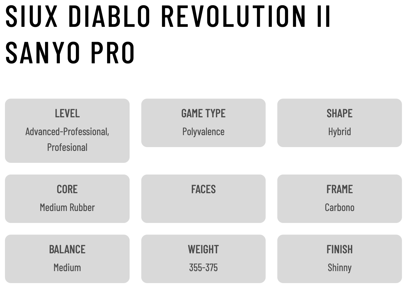 SIUX Diablo Revolution II Sanyo Pro